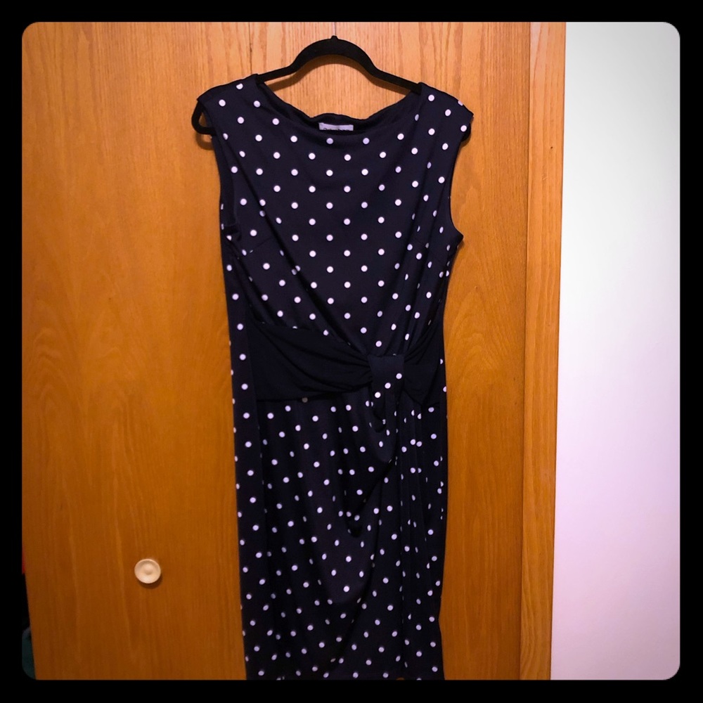 Shelby & Palmer - Navy Polka Dot Dress